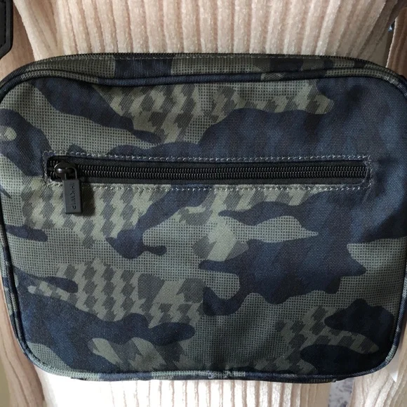 NWT IHKWIP Camo Nylon Crossbody w/Detachable Accessory Pouch - Picture 2 of 8